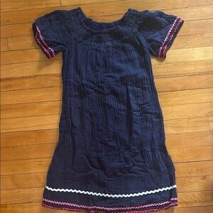 Michael Stars Blue Sheath Dress with Puff Sleeves